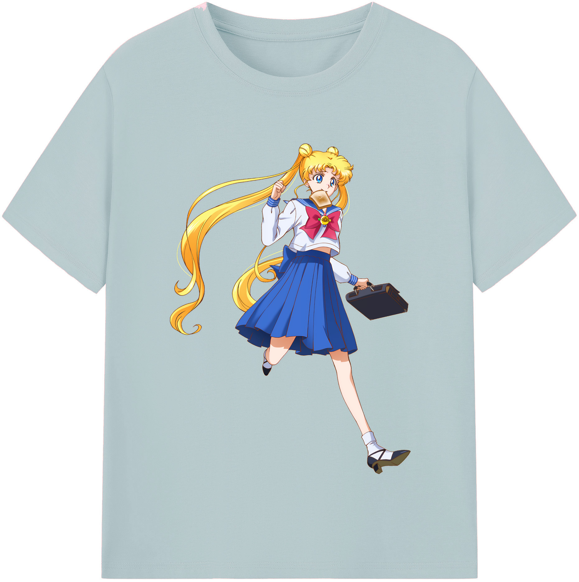 （画像用） 美少女戦士セーラームーン 愛野 美奈子 あいの みなこ Sailor Moon Aino Minako 綿100％半袖Tシャツ（フロントプリント）
